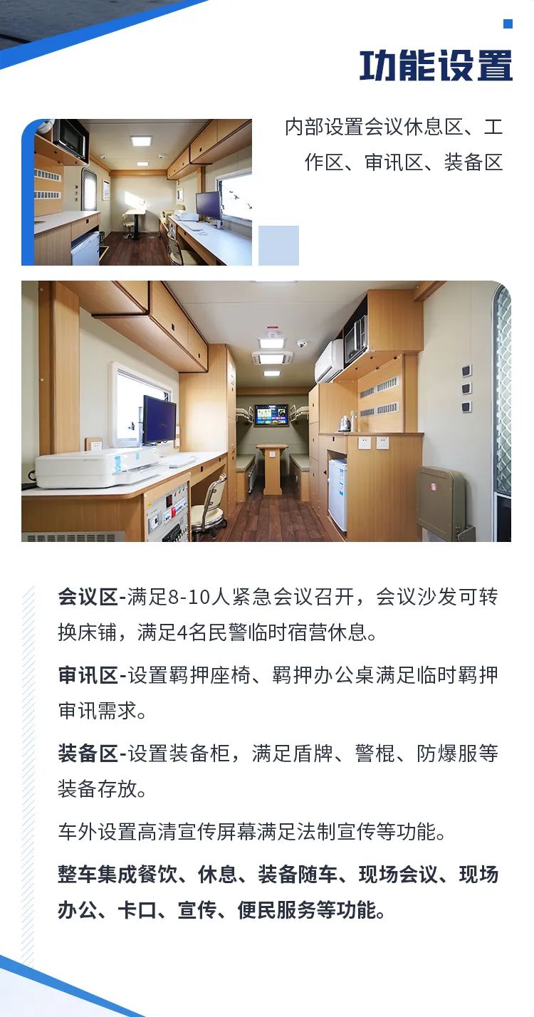 9888拉斯维加斯机动化警务方舱，助力警务保障新模式