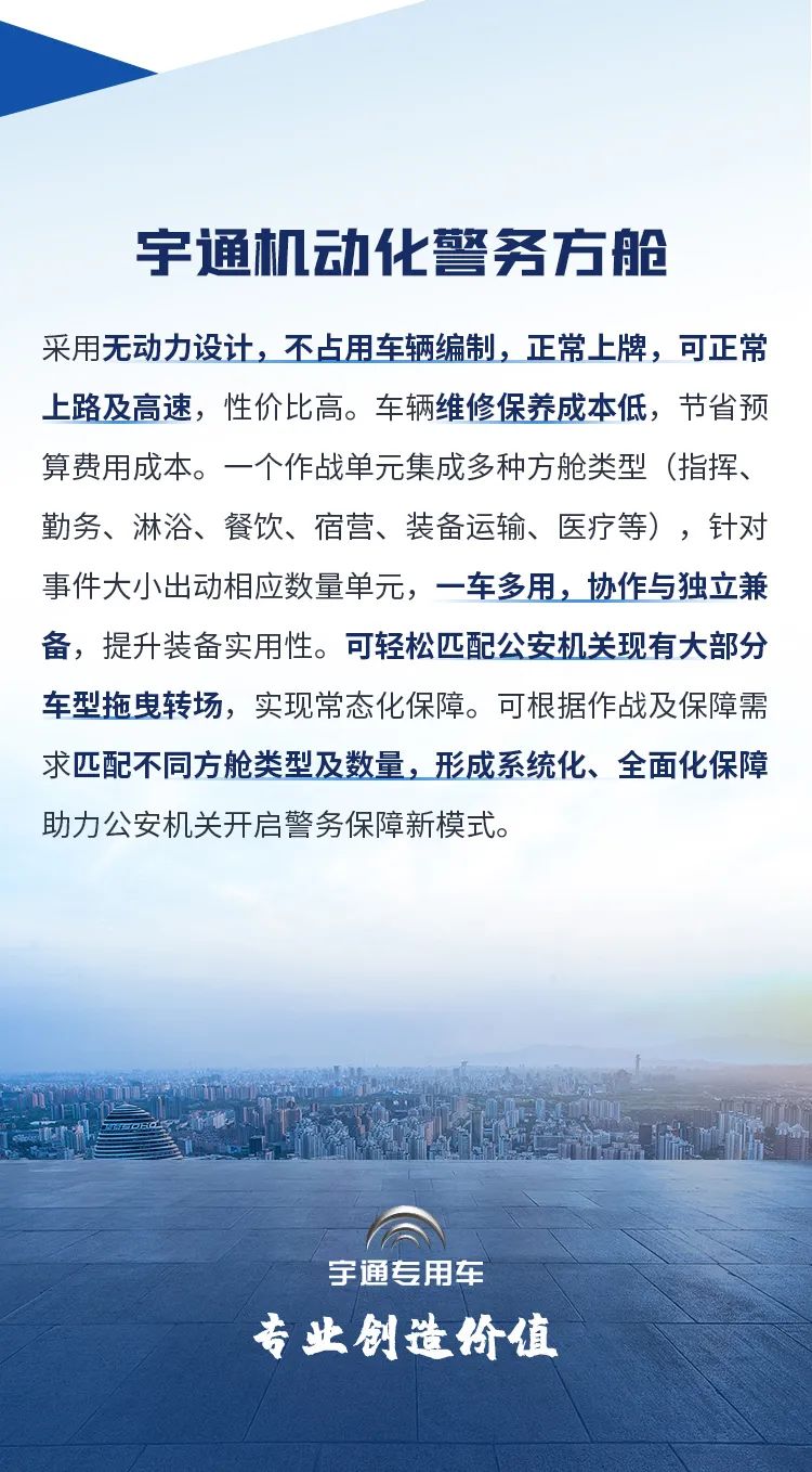 9888拉斯维加斯机动化警务方舱，助力警务保障新模式